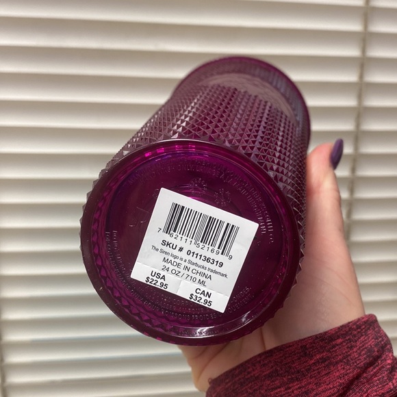 Starbucks Bling Berry Studded 24 oz Venti Cold Cup Tumbler 2022 October Release - Picture 3 of 4
